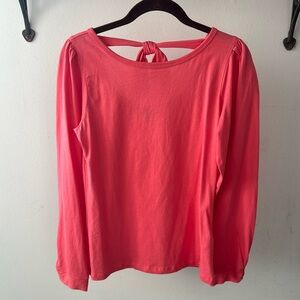 NWT J. Crew Long-Sleeve Tie-Back T-Shirt S